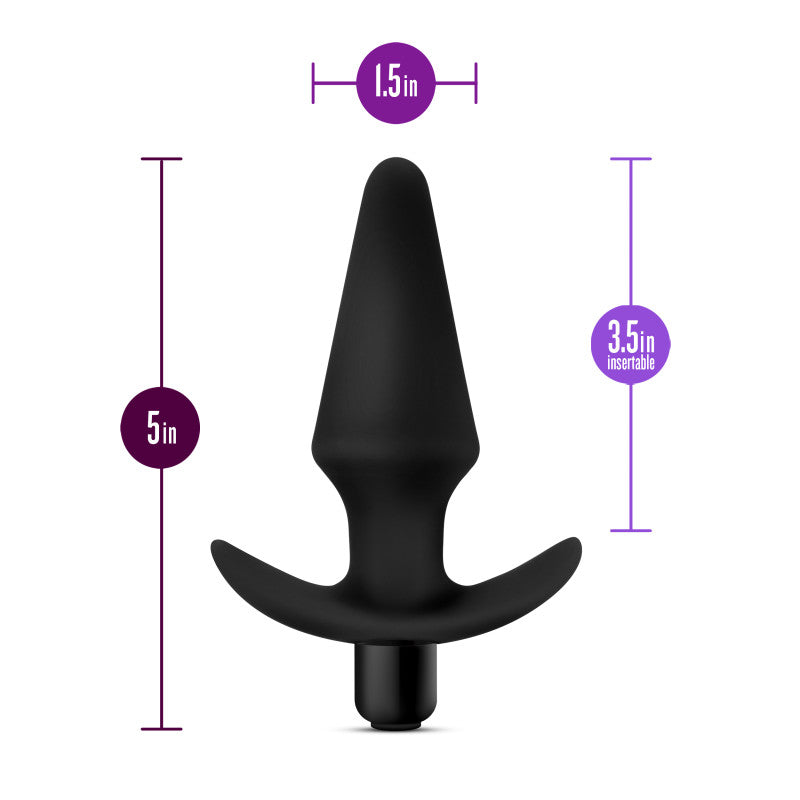 Anal Adventures Platinum Vibrating Plug-(bl-10595)