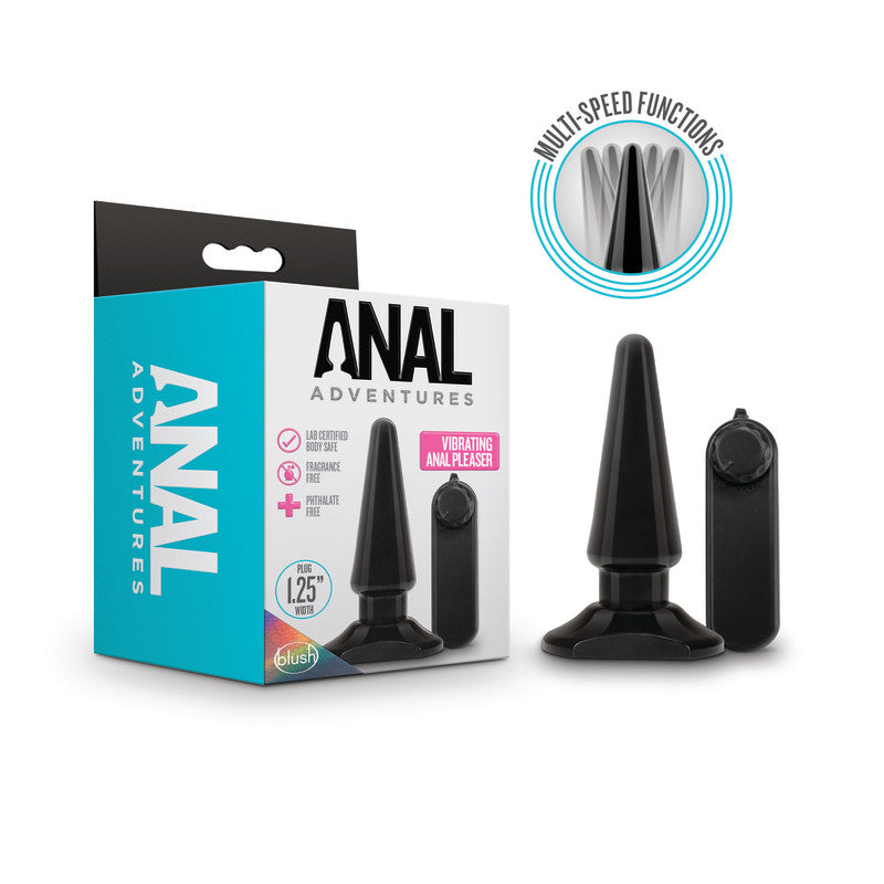 Anal Adventures Basic Vibrating Anal Pleaser-(bl-10605)