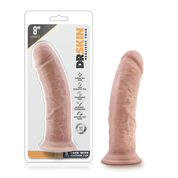 Dr. Skin 8'' Cock with Suction Cup-(bl-12803)