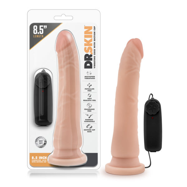 Dr. Skin 8.5'' Vibrating Realistic Cock-(bl-13053)