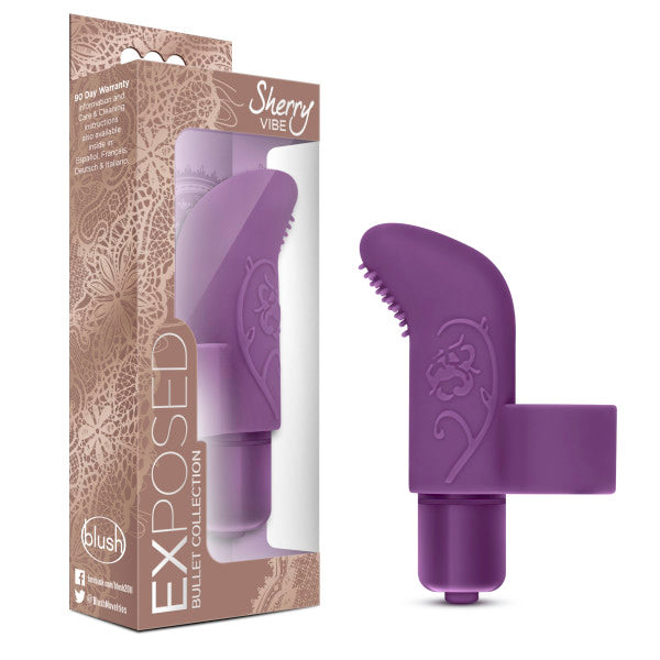 Exposed - Sherry Vibe - Plum Purple Finger Stimulator - Early2bed