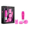 Rose - Revitalize Massage Kit - Pink Mini Massager with 3 Interchangeable Heads - Early2bed