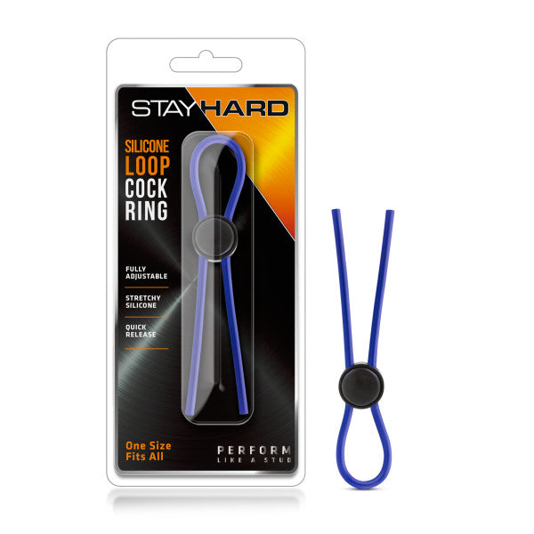 Stay Hard - Silicone Loop Cock Ring-(bl-31092)