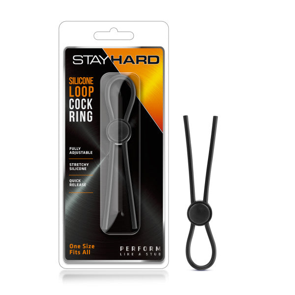 Stay Hard - Silicone Loop Cock Ring-(bl-31095)