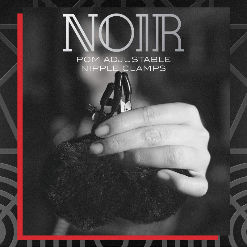 Noir Pom Adjustable Nipple Clamps-(bl-89305)