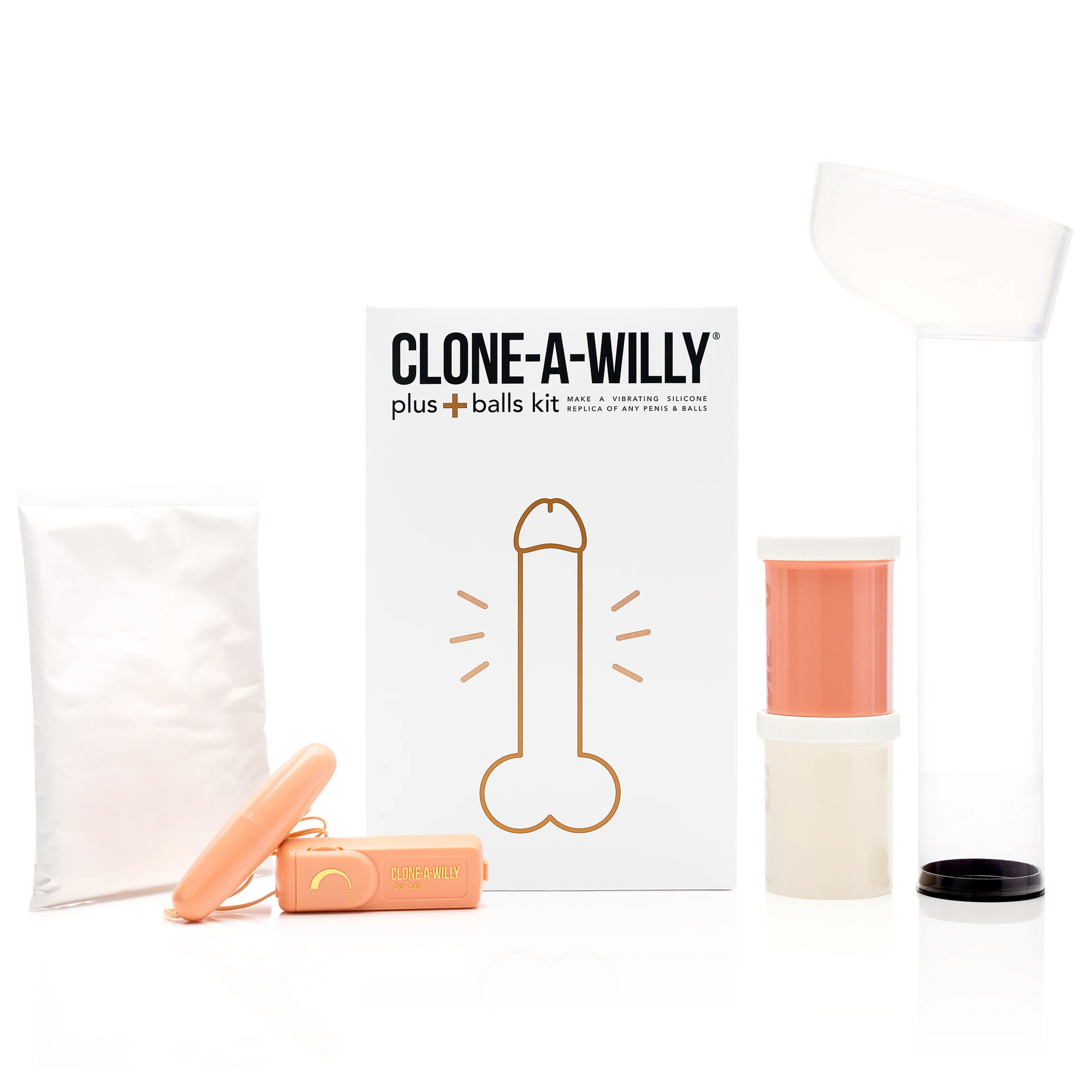 Clone a Willy Penis Plus + Balls Kit - Light Skin Tone