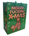 2 Pcs Merry F*cking Christmas Gingerbread Gift Bag - Novelty Gift Bag