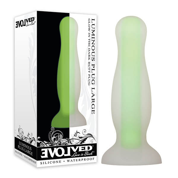Evolved Luminous Plug - Glow In Dark Green Butt Plug - Early2bed