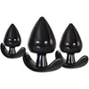 Load image into Gallery viewer, Evolved Anal Delights - Black Butt Plugs - Set of 3 Sizes