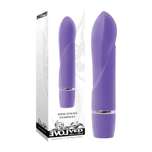 Pixie Sticks - Stardust - Purple 9.5 cm (3.75'') Mini Vibrator - EN-BU-7670-2