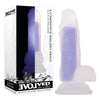 Evolved Luminous Dildo Mini - Glow in the Dark Clear/Purple 14 cm (5.5'') Dong - Early2bed