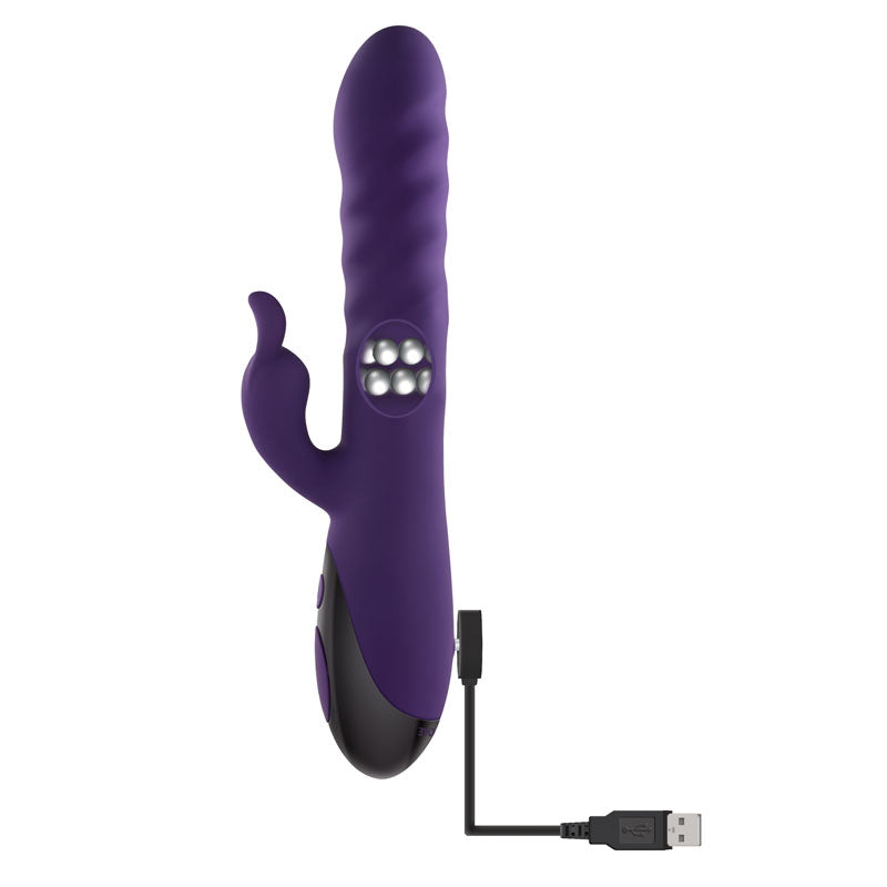Evolved RASCALLY RABBIT - Purple 22.9 cm USB Rechargeable Rabbit Vibrator - EN-RS-9345-2