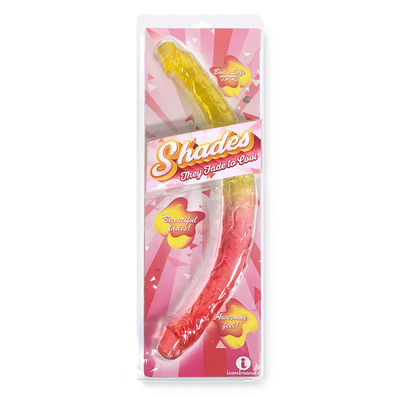 Shades 17'' Jelly TPR Double Dong-(ic1306)