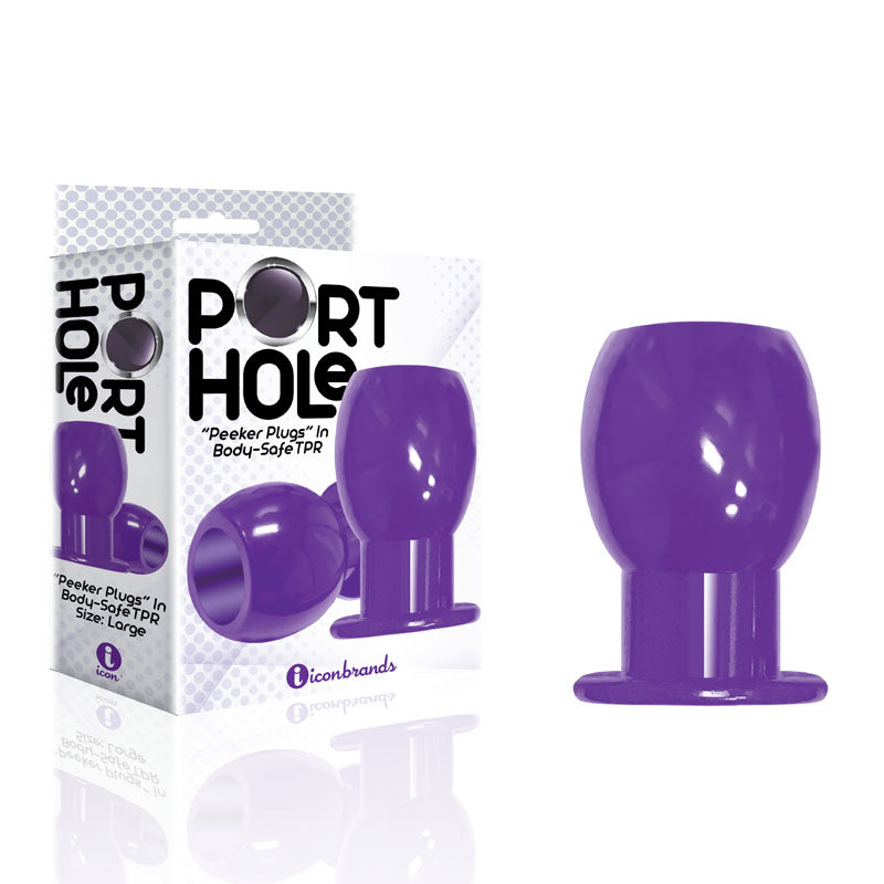 The 9's Port Hole, Hollow Butt Plug-(ic2696)