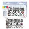 Try-Curious Cock Ring & Sleeve Set - Clear - 15 Piece Set - IC8014-2