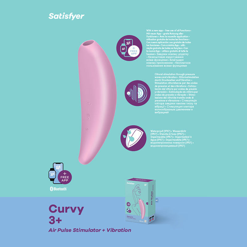 Satisfyer Curvy 3+ - Clitoral Stimulator - (j2018-107-2)