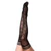 Kixies ANNA Sheer Black Diamond Thigh Highs-(kx1321b)