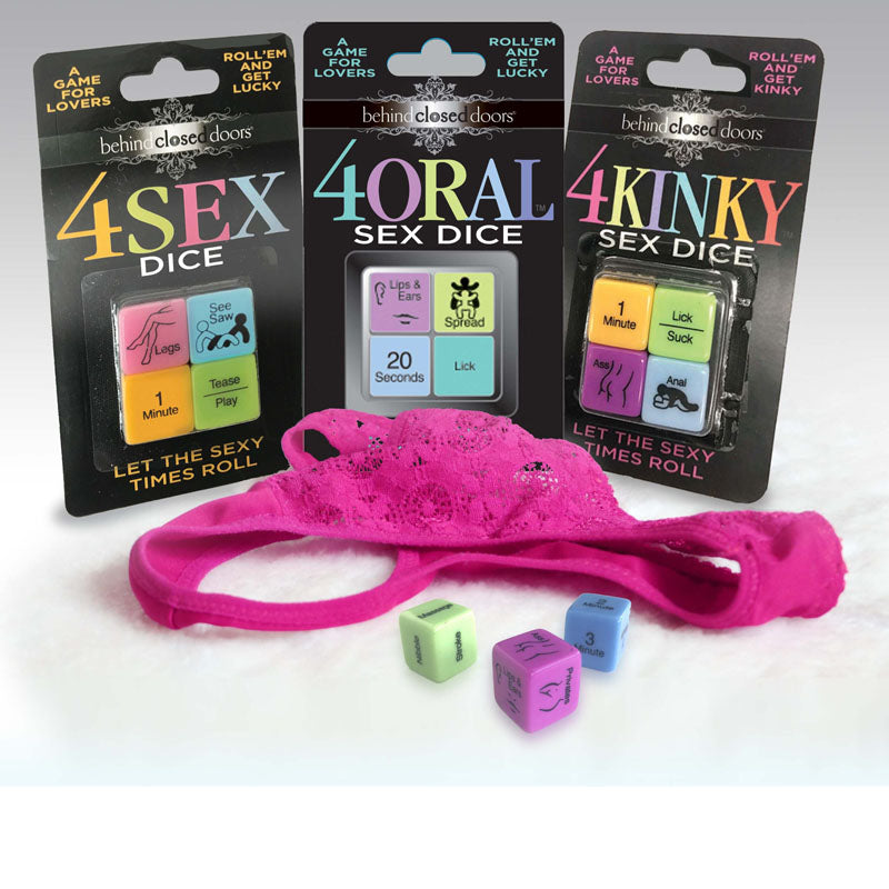Behind Closed Doors - 4 Kinky Sex Dice - Dice Game for Couples