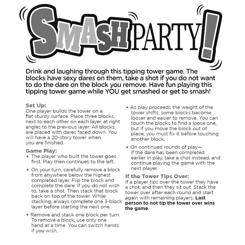 Smash Party! - Sexy Activity Drinking Game - LGBG.078