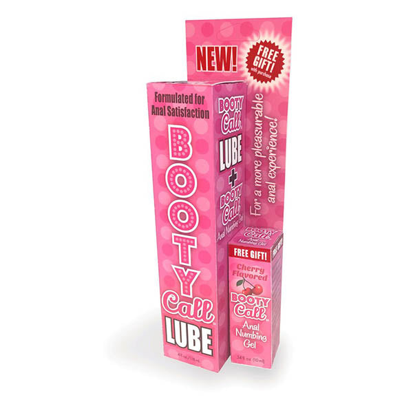 Booty Call Lube Duo - 188 ml Anal Lubricant with 10 ml Numbing Gel