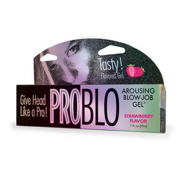 Pro Blow Oral Pleasure Gel - Strawberry Flavoured - 29 ml (1 oz) Tube - Early2bed