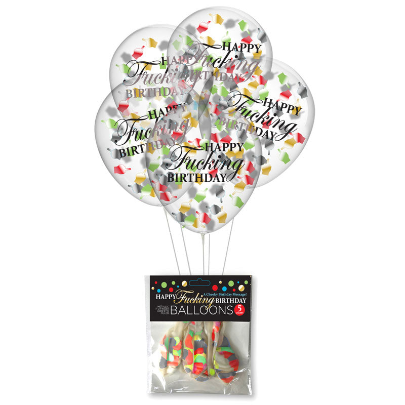 Happy F*cking Birthday Confetti Balloons-(lgcp.1052)