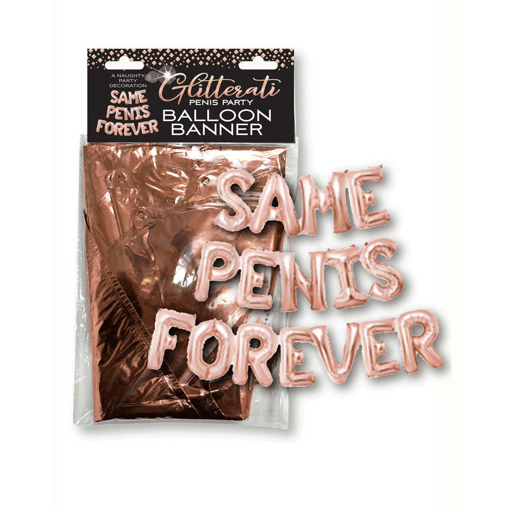 Glitterati Same Penis Forever Balloon Banner-(lgcp.1100)
