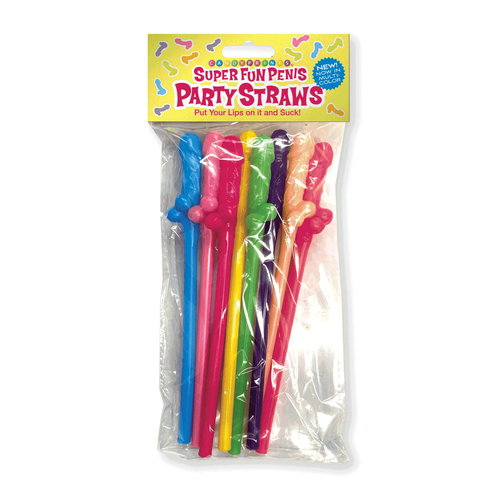 Super Fun Penis Party Straws - Coloured-(lgcp.1111)