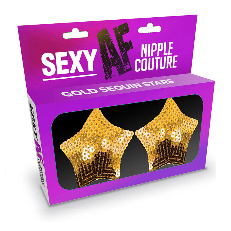 Sexy AF - Nipple Couture Gold Stars-(lgnv.201)
