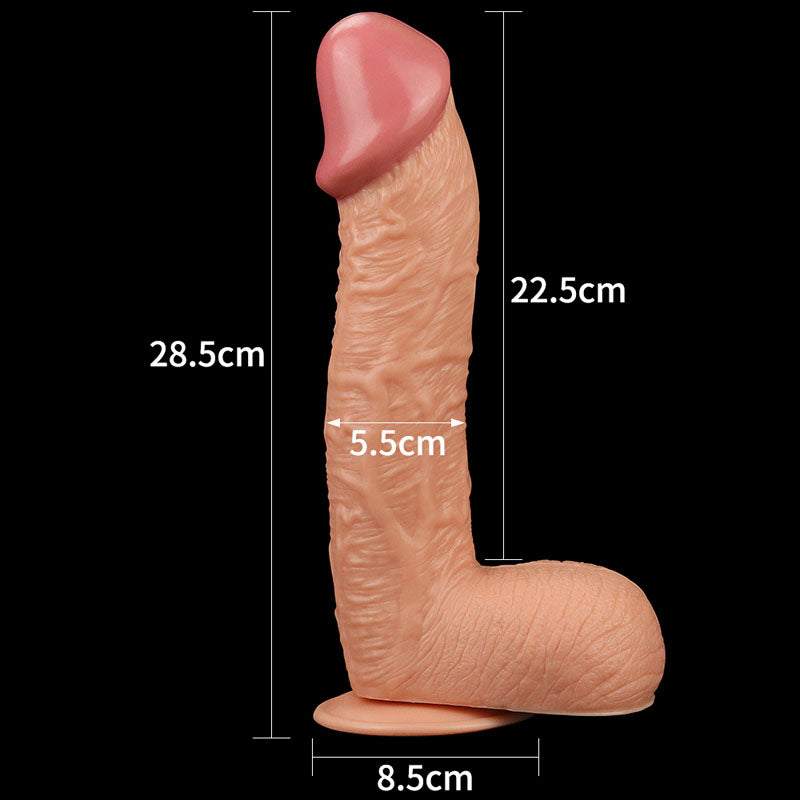 King Size 10.5'' Realistic Dildo - Flesh 26.7 cm Dong