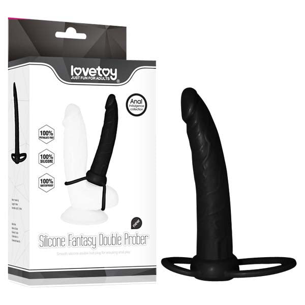 Anal Indulgence Collection Silicone Fantasy Double Prober-(lv2614)