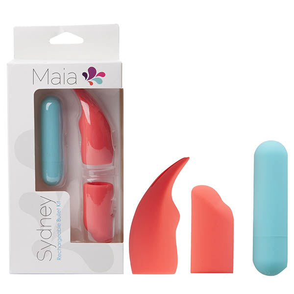 Maia Sydney - Baby Blue USB Rechargeable Bullet with Interchangeable Tips - Early2bed