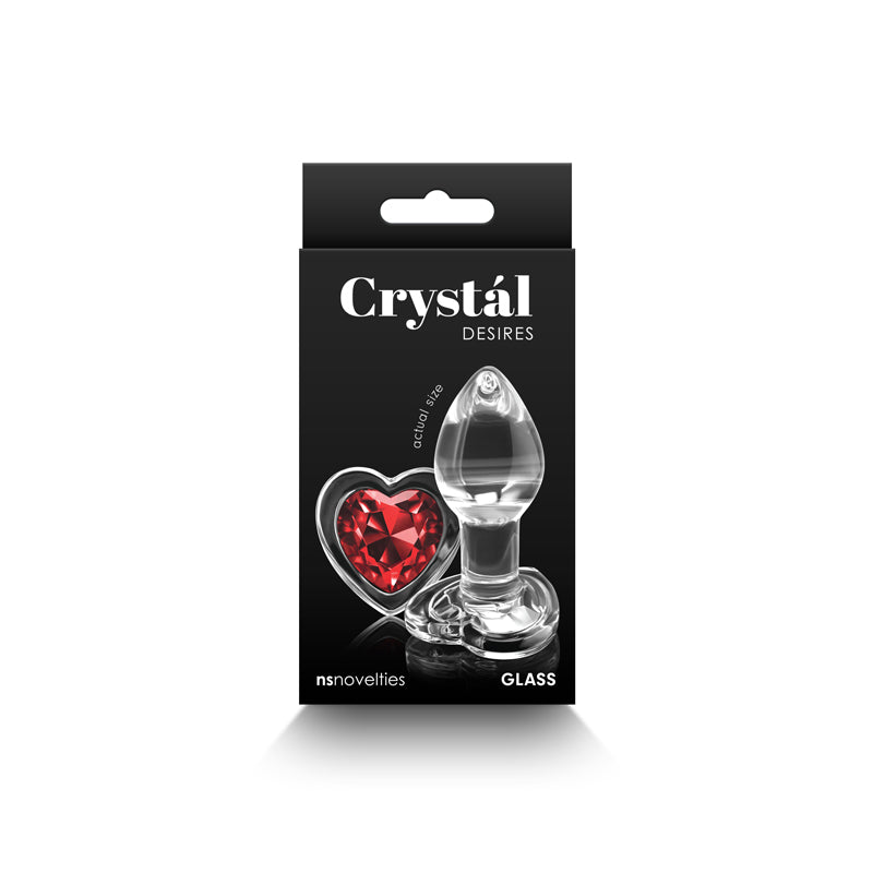 Crystal Desires - Red Heart - Small-(nsn-0719-01)