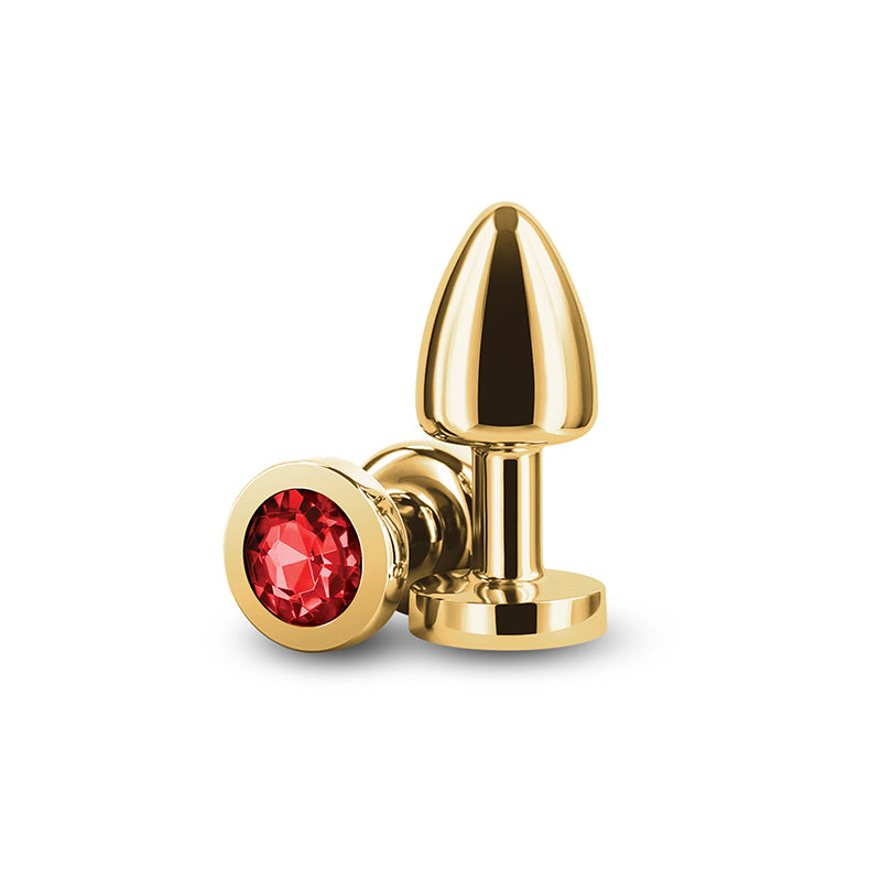 Rear Assets Petite - Gold with Red Gem-(nsn-0966-11)