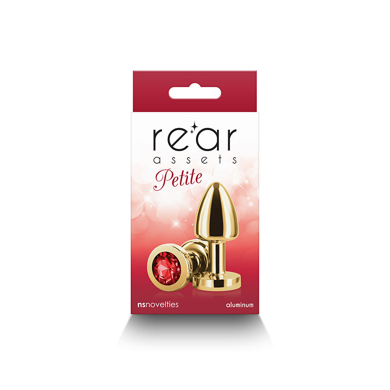 Rear Assets Petite - Gold with Red Gem-(nsn-0966-11)