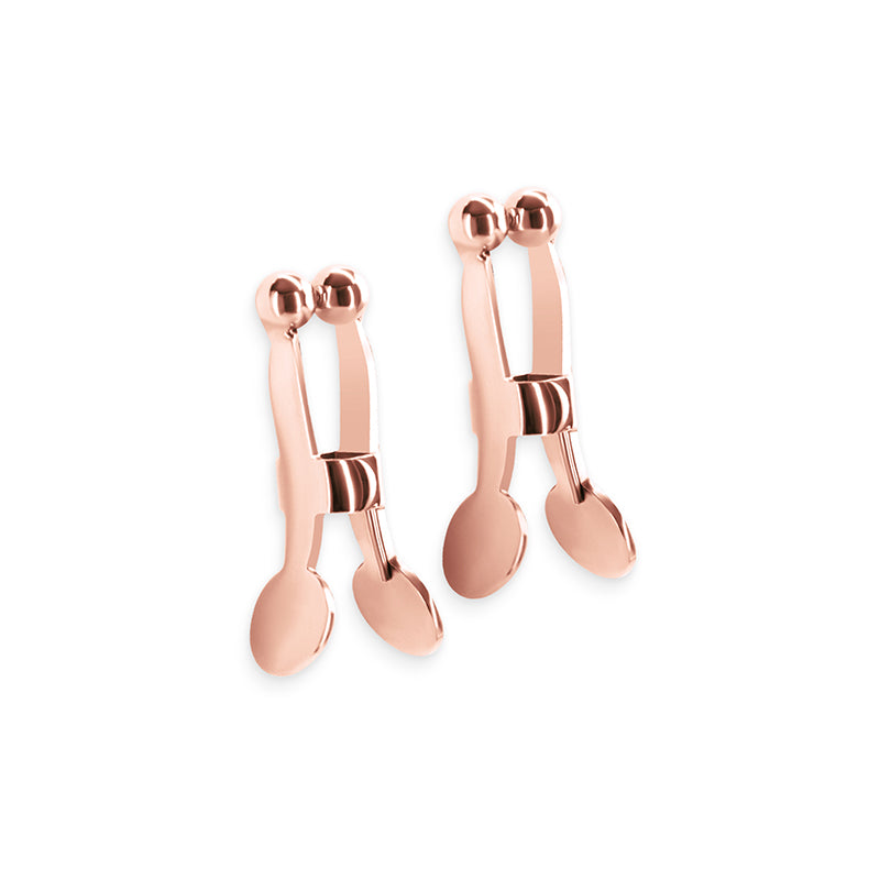 Bound Nipple Clamps - C1 - Rose Gold-(nsn-1303-22)