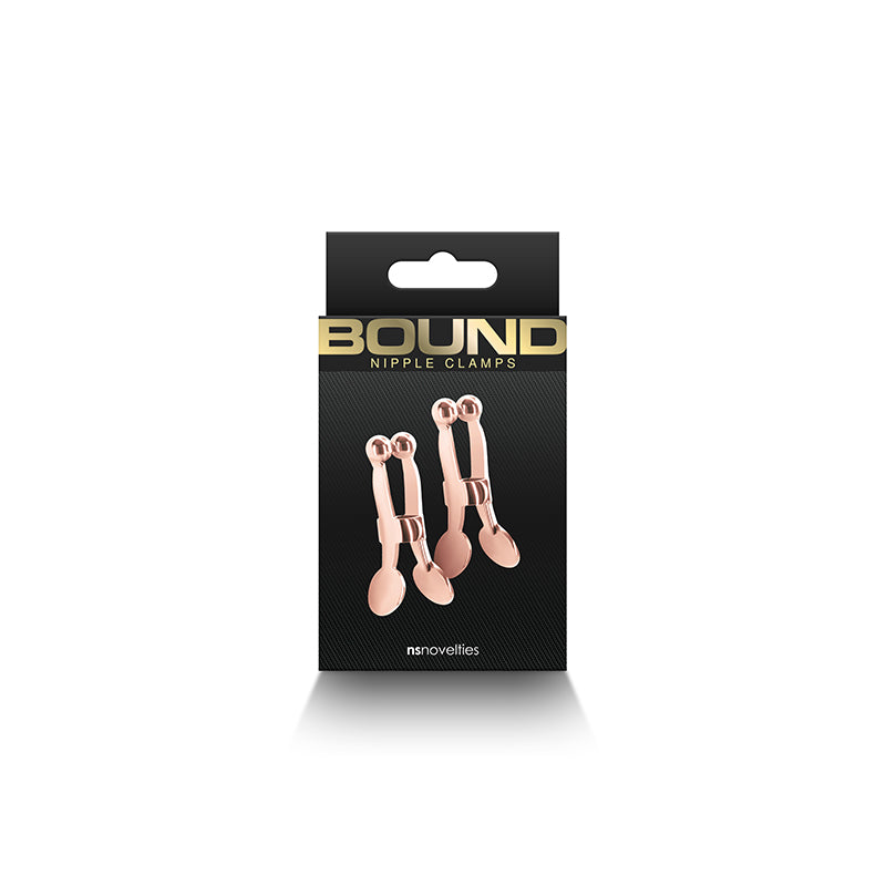 Bound Nipple Clamps - C1 - Rose Gold-(nsn-1303-22)