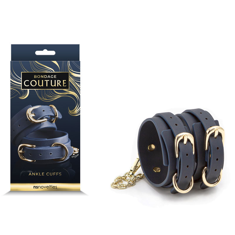 Bondage Couture Ankle Cuffs - Blue-(nsn-1306-47)