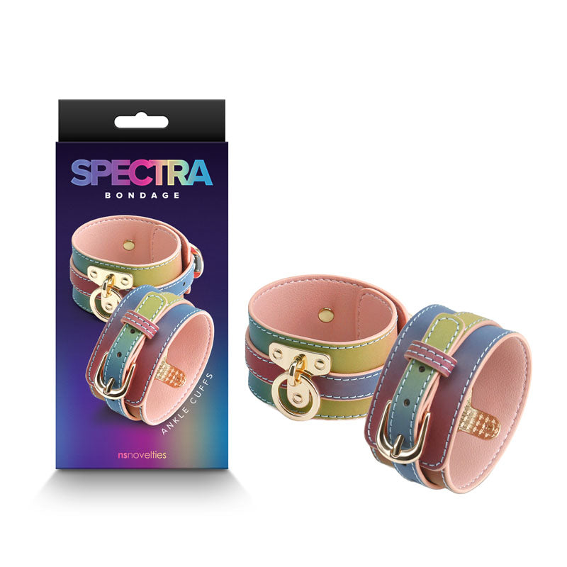 Spectra Bondage Ankle Cuffs - Rainbow - Fetish - (nsn-1311-04)