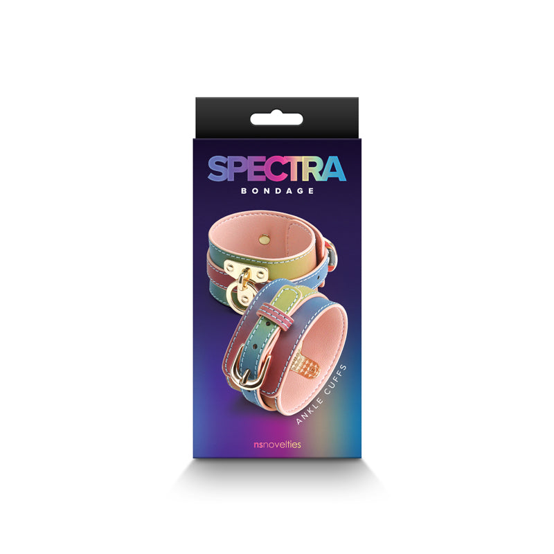 Spectra Bondage Ankle Cuffs - Rainbow - Fetish - (nsn-1311-04)