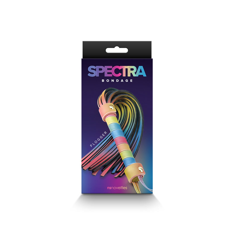 Spectra Bondage Flogger - Rainbow - Fetish - (nsn-1311-05)