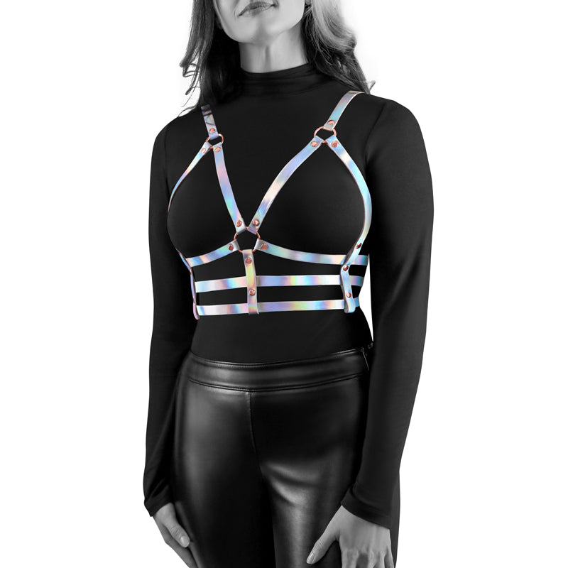 Cosmo Harness Bewitch - Metallic Rainbow Harness - L/XL Size - NSN-1314-23