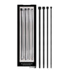 Ouch! Urethral Sounding Dilator Set - Black Silicone Urethral Sound Set - OU324BLK