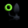 OUCH! Glow In The Dark Butt Plug with Cock Ring-(ou725glo)