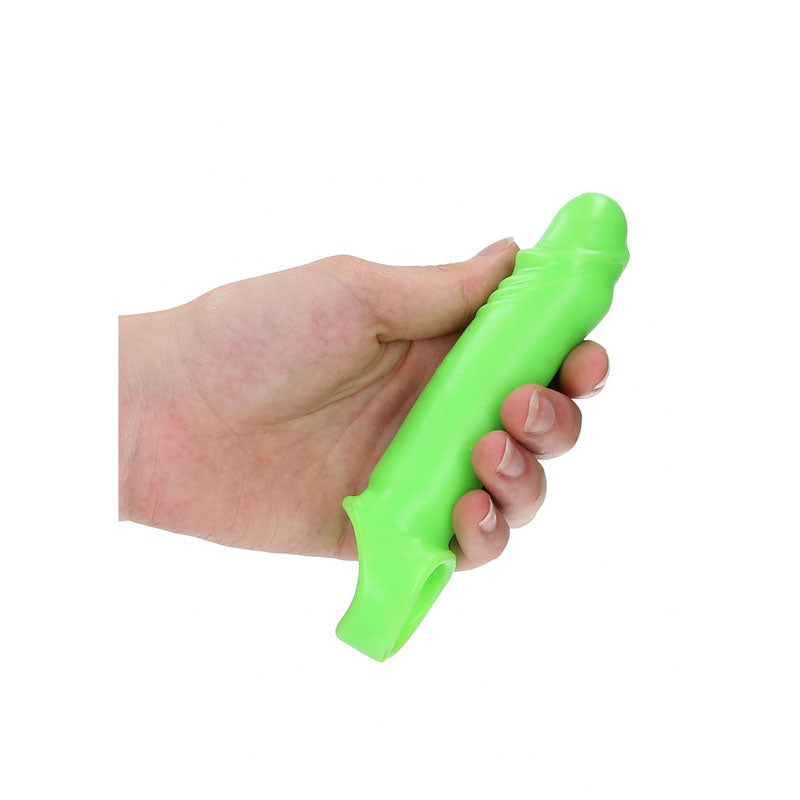OUCH! Glow In The Dark Smooth Stretchy Penis Sleeve-(ou740glo)