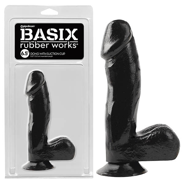 Basix Rubber Works 6.5'' Dong With Suction Cup-(pd4220-23)