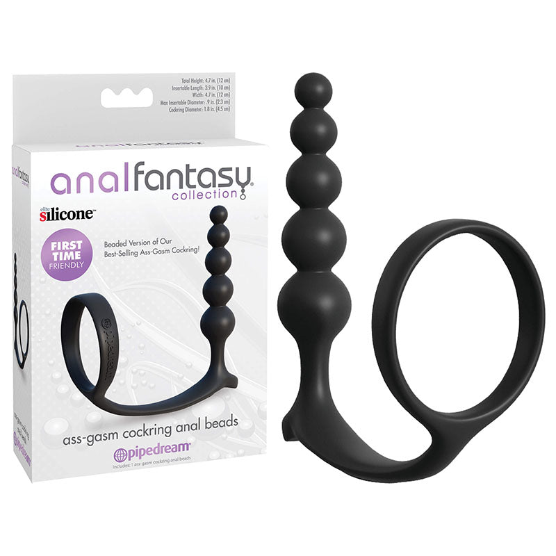 Anal Fantasy Collection Ass-Gasm Cockring Anal Beads-(pd4696-23)