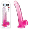 King Cock Clear 9'' Cock with Balls - Pink-(pd5758-11)
