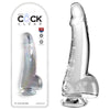 King Cock Clear 7.5'' Cock with Balls-(pd5760-20)