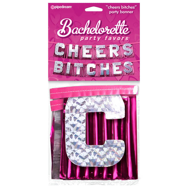 Bachelorette Party Favors ''Cheers Bitches'' Party Banner - Novelty Banner - Early2bed